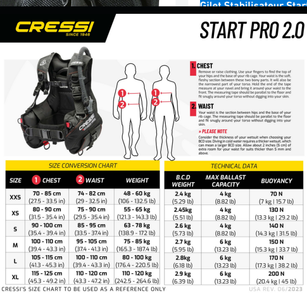 GILET STABILISATEUR START PRO CRESSI – Image 13